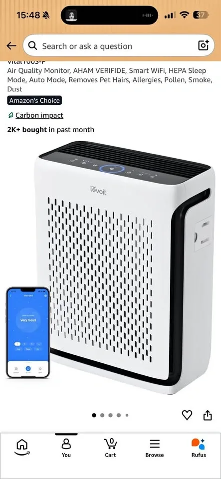 Levoit Vital 100S Smart Air Purifier