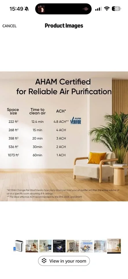 Levoit Vital 100S Smart Air Purifier - photo 4