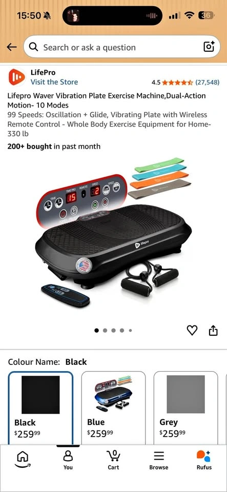 Lifepro Waver Vibration Plate Exercise Machine