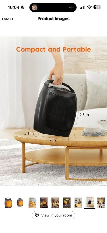 GiveBest Portable Electric Space Heater - photo 4