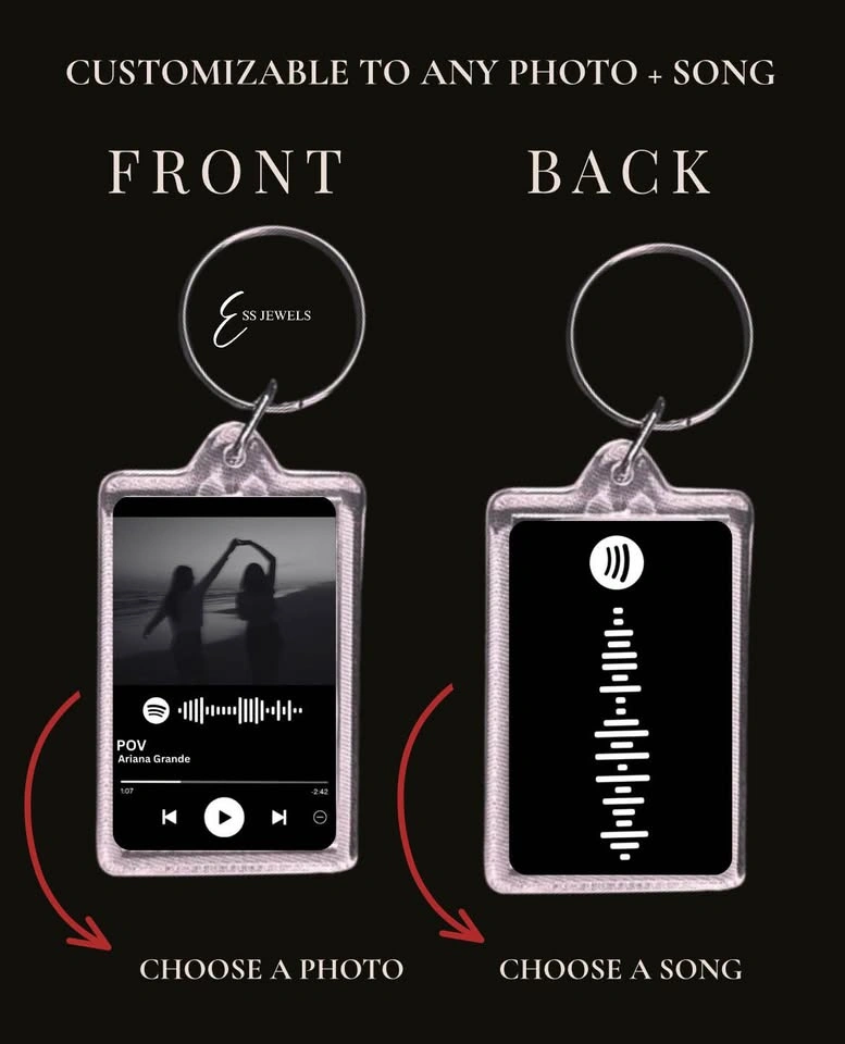 Spotify Scannable Song Photo Keychain - photo 3