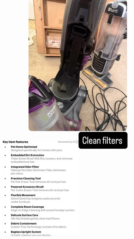 Bissell Powerlifter Swivel Pet Upright Vacuum Cleaner - photo 5