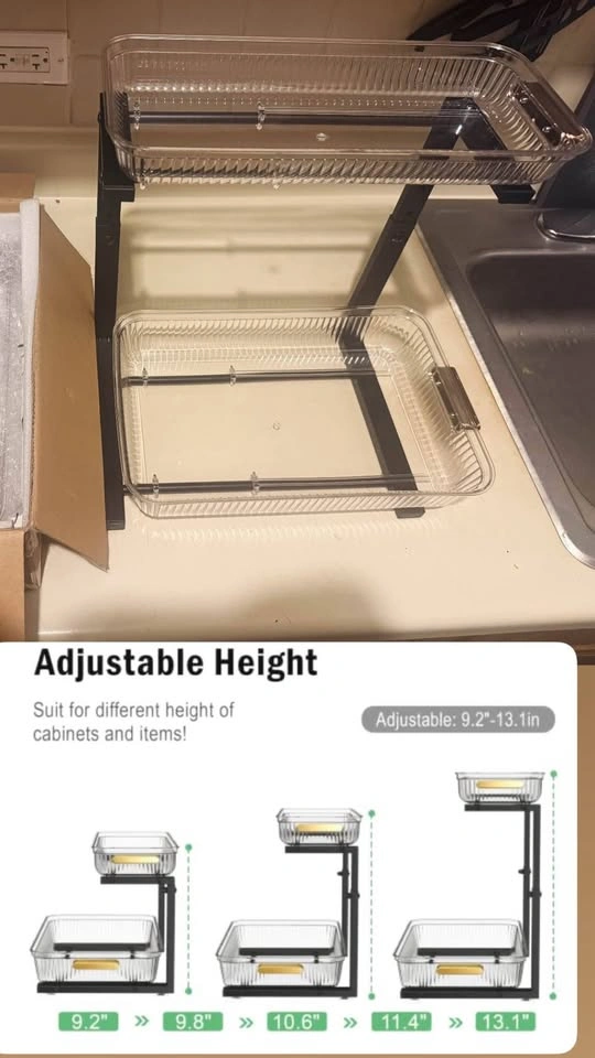 Under Sink Organizer Multi-Purpose Pull-Out Storage Shelf - photo 2