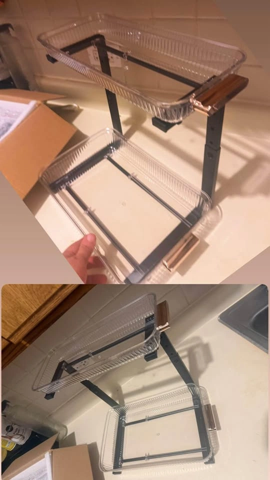 Under Sink Organizer Multi-Purpose Pull-Out Storage Shelf - photo 4