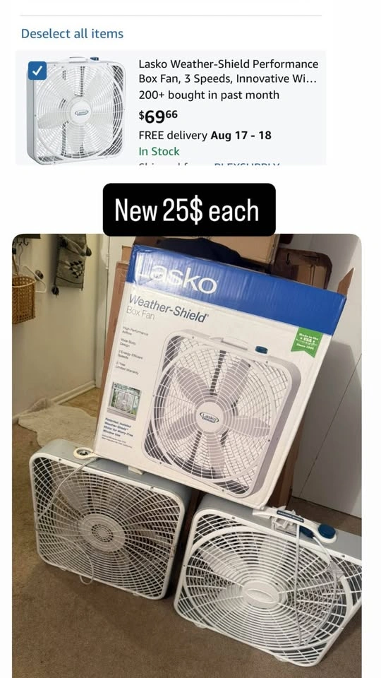Lasko Weather-Shield Performance 20-Inch Box Fan - photo 2