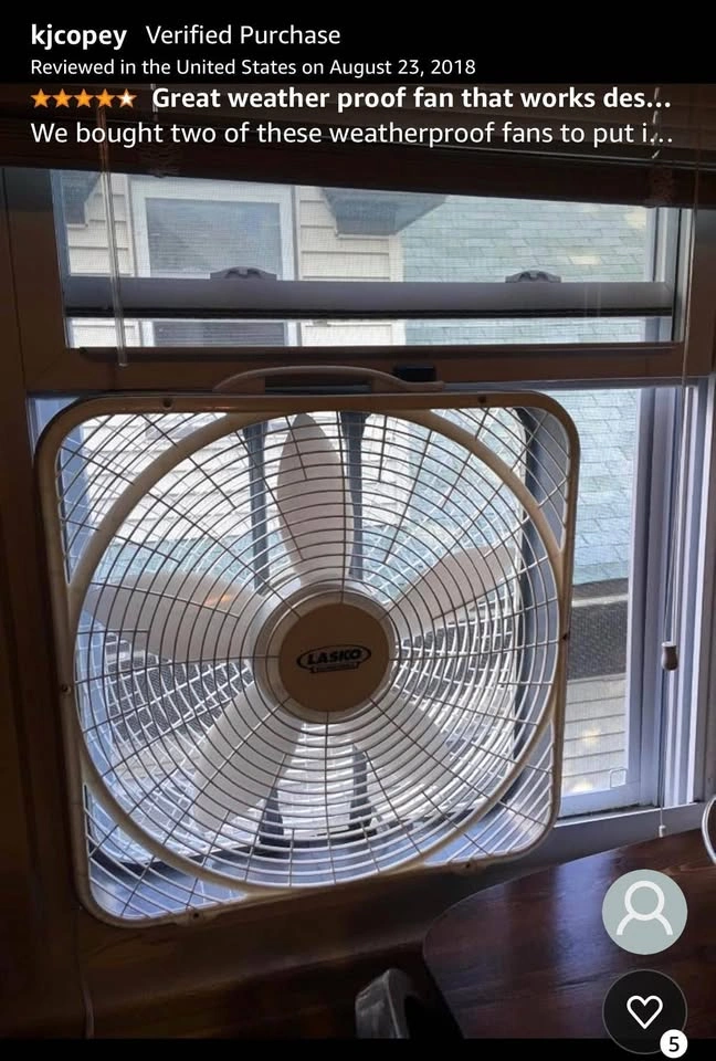 Lasko Weather-Shield Performance 20-Inch Box Fan - photo 3