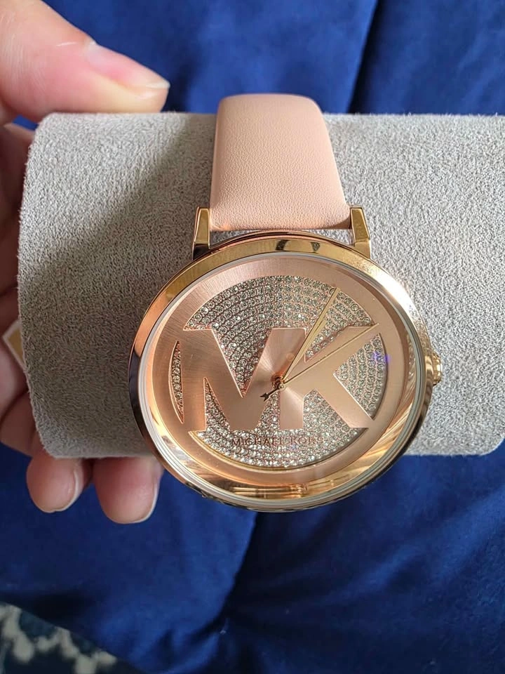 Michael Kors Women's Rose Gold Watch, Pink Leather | MK2957 - photo 4