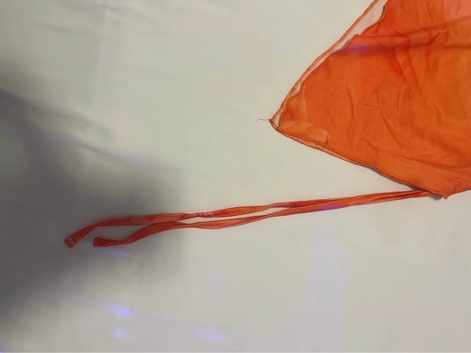 Summer orange flower tube top - photo 2