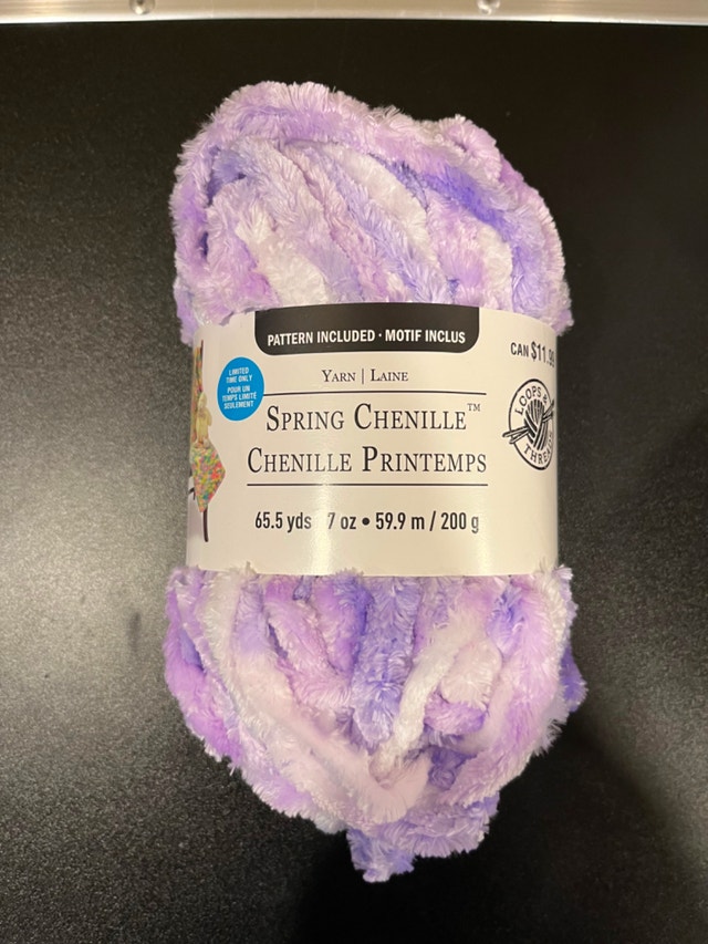 Loops & Threads Spring Chenille, Purple Ombre Yarn x2 - photo 2