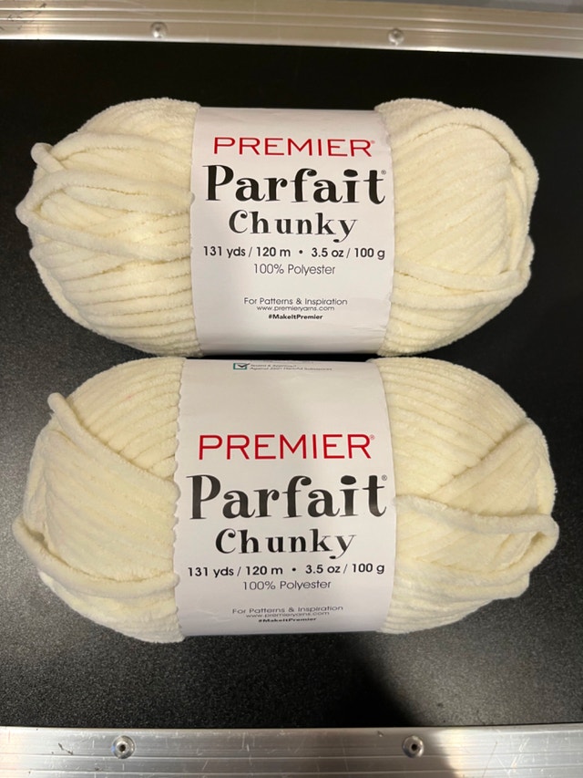 Premier Parfait Chunky, Cream Yarn x2