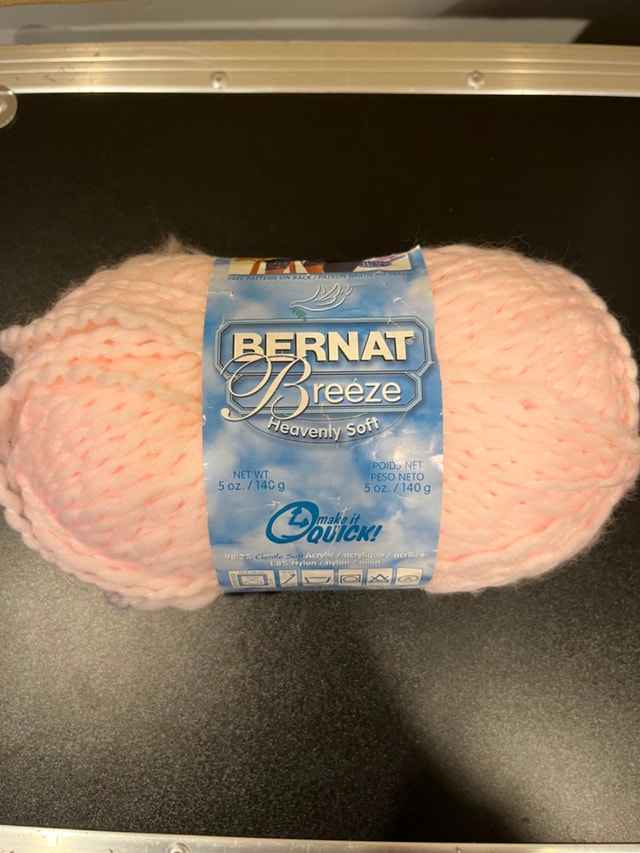 Bernat Breeze Heavenly Soft, Soft Pink Yarn x2 Plus A Little Ext - photo 2