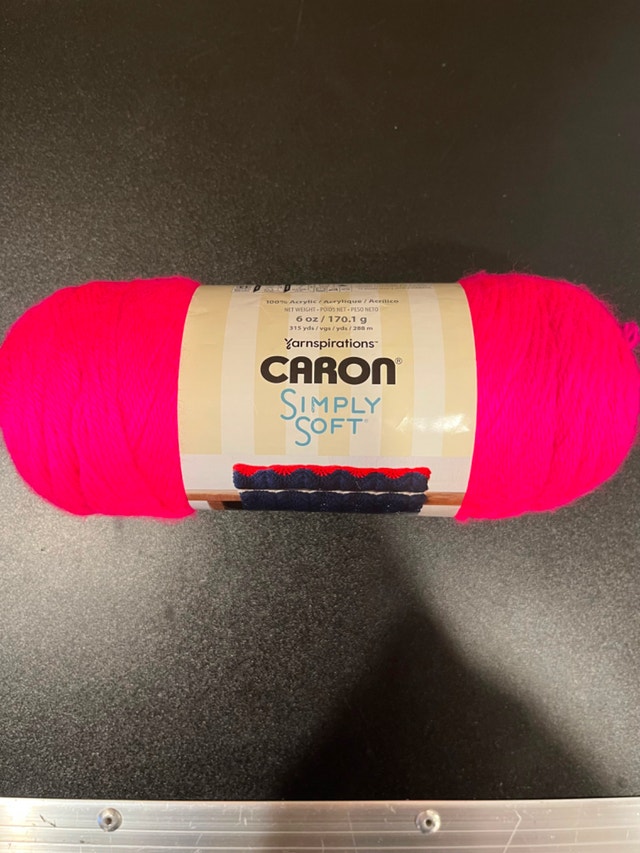Caron Simply Soft, 170g Neon Pink Yarn