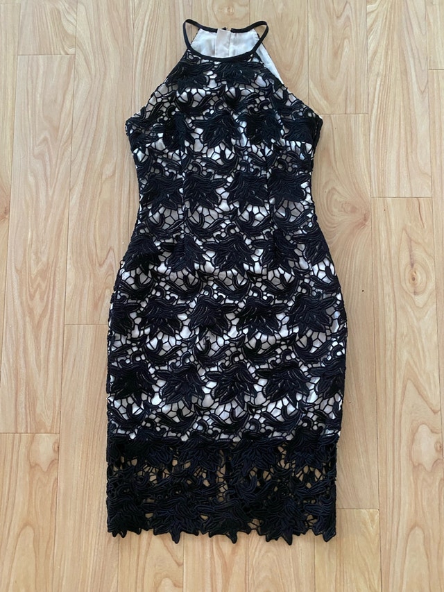 Black and white lace Dress - photo 2