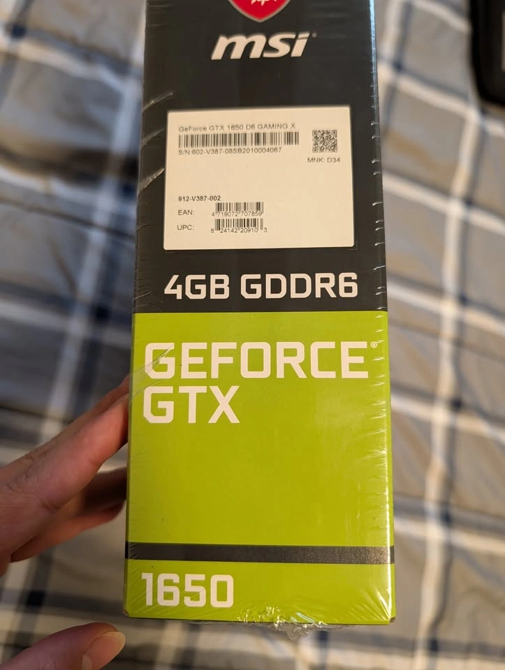 Brand New MSI GeForce GTX 1650 Gaming X 4GB GPU - Factory Sealed - photo 2