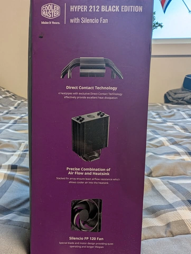 Brand New Cooler Master Hyper 212 Black Edition CPU Air Cooler - photo 3