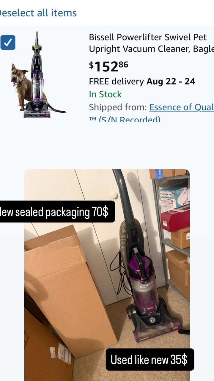 Bissell Powerlifter Swivel Pet Upright Vacuum Cleaner