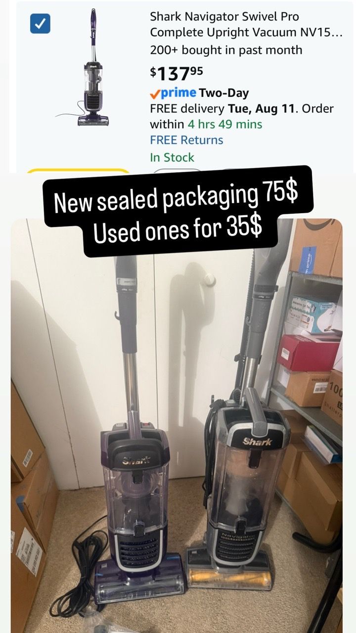 Shark Navigator Complete Upright Vacuum - New & Used