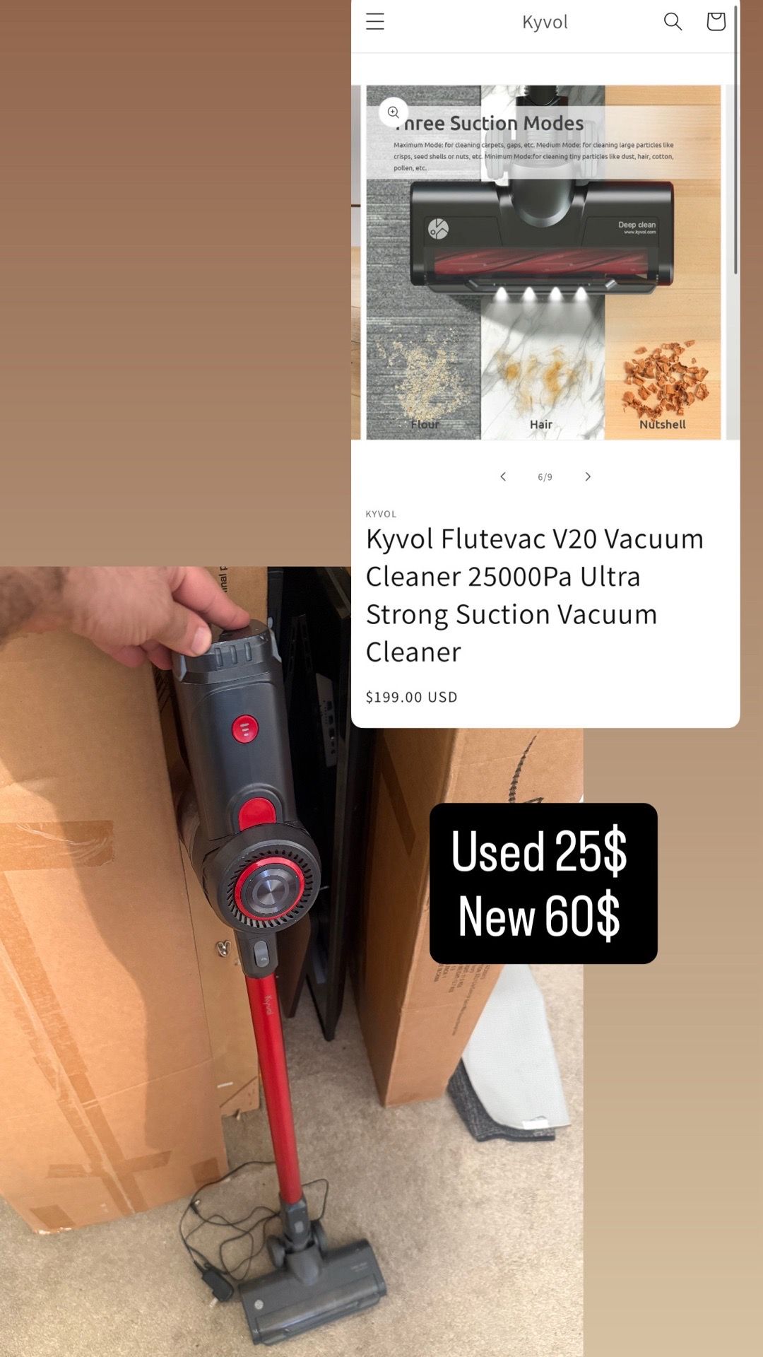 Lightweight Cordless Stick Vacuum - 45 Min Runtime