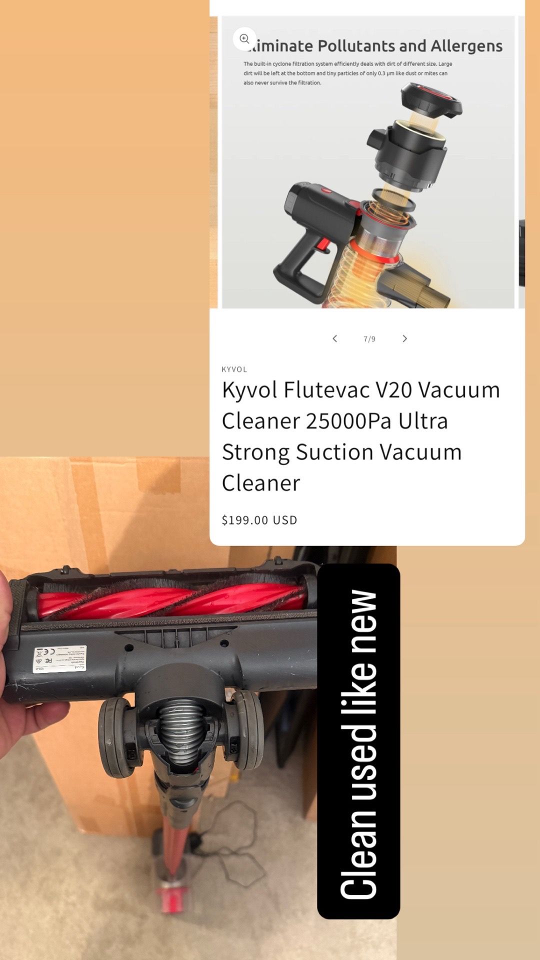 Lightweight Cordless Stick Vacuum - 45 Min Runtime - photo 3