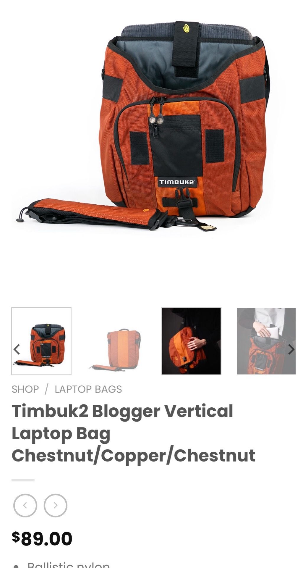 Timbuk2 Blogger Vertical Laptop Bag 15/17 - photo 2
