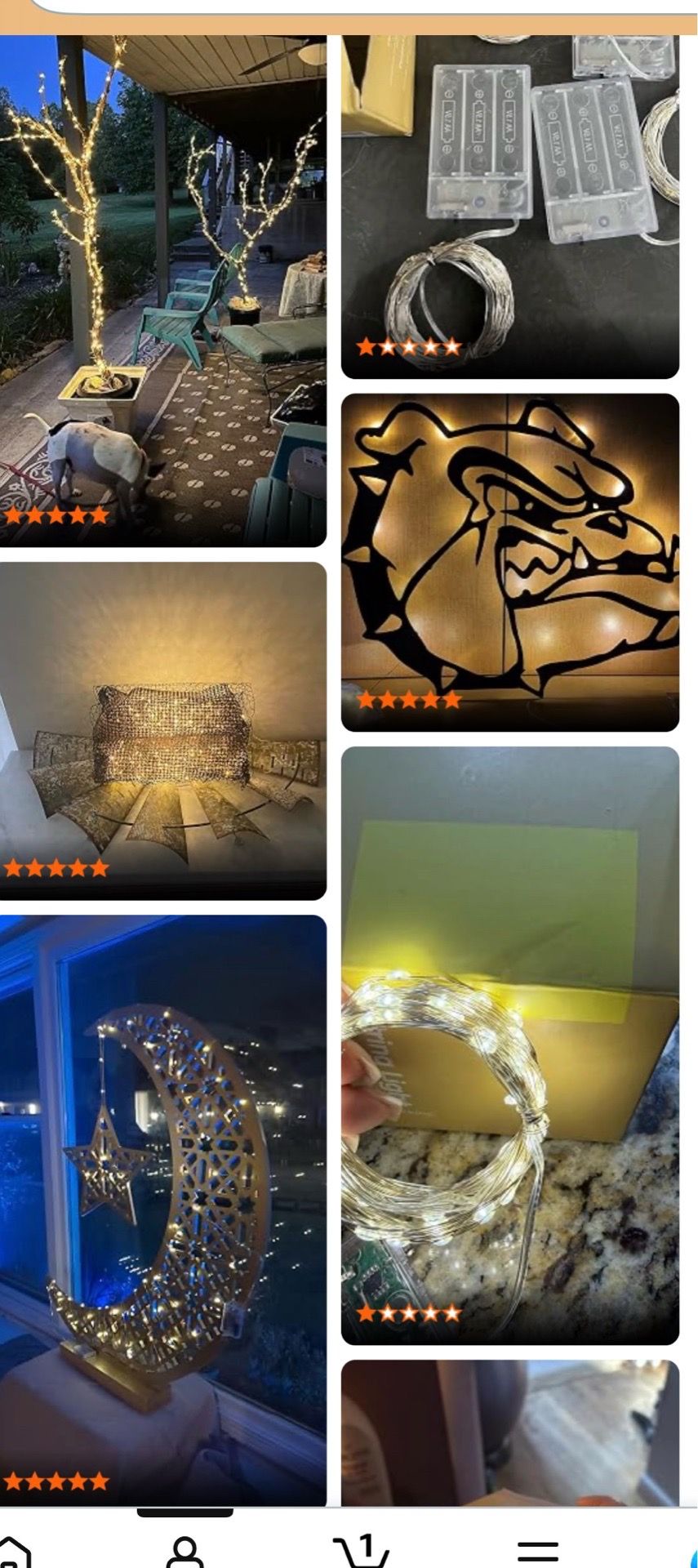 4 Pack 60 LED Fairy Lights Battery Operated with Timer - photo 4
