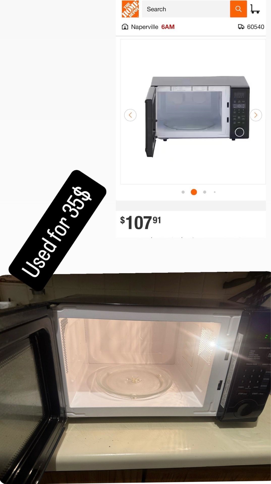 1.1 cu. ft. Countertop Microwave 1000W - photo 2