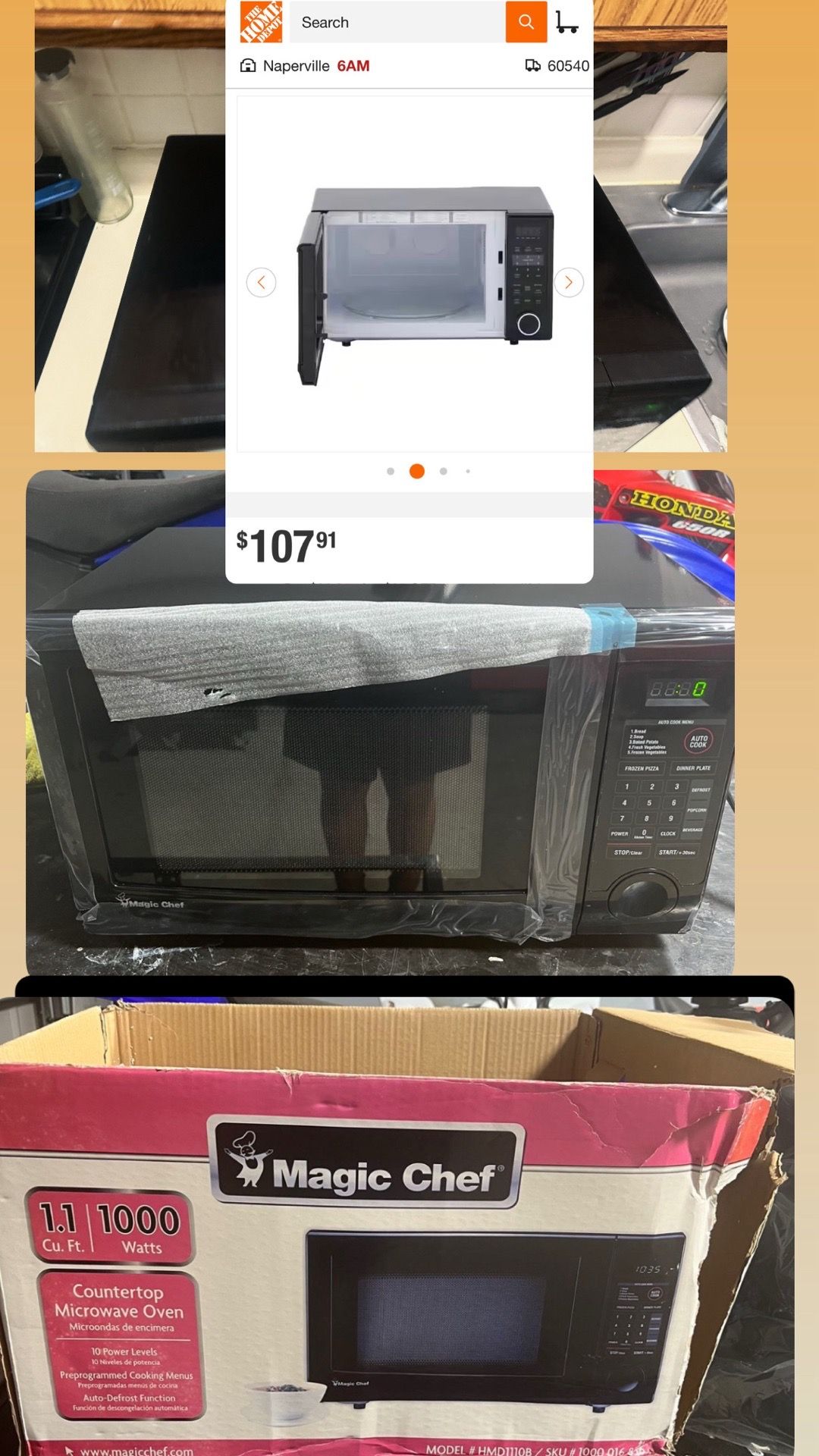 1.1 cu. ft. Countertop Microwave 1000W - photo 5