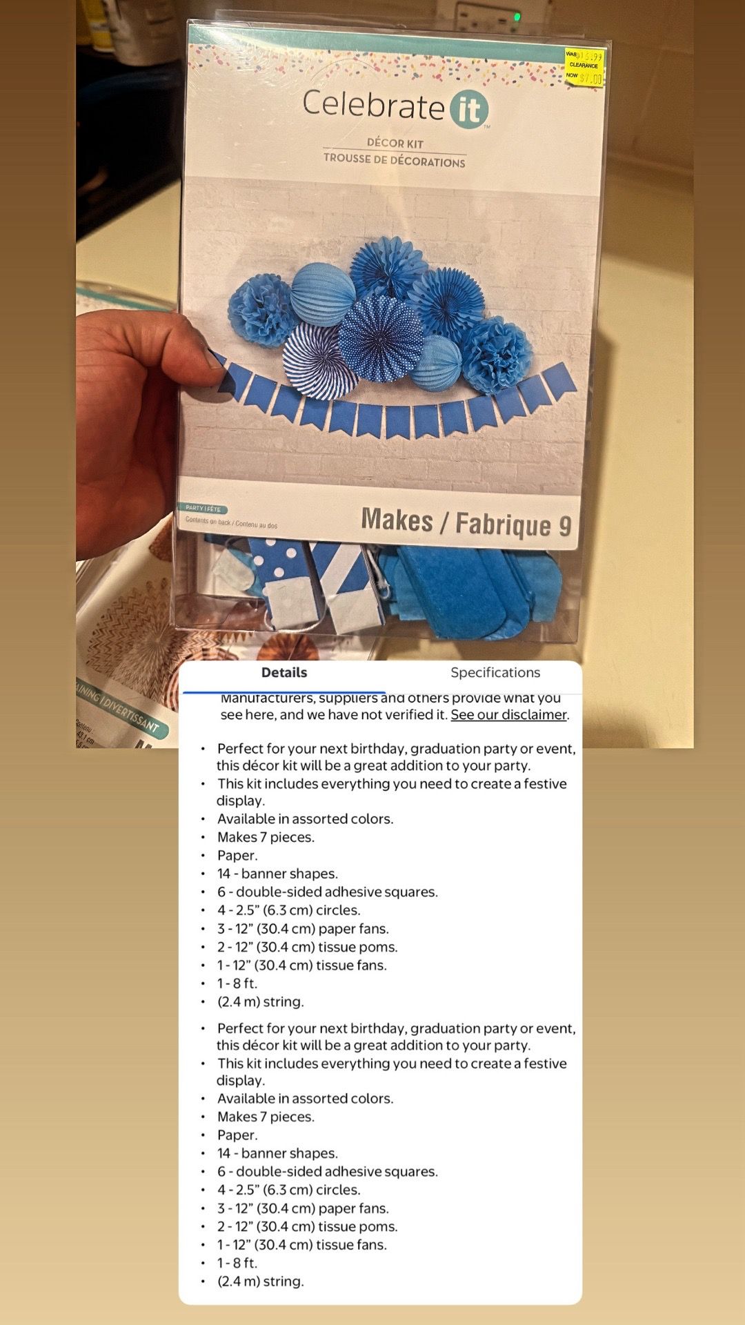 Party Paper Flower and Fan Decoration Kit