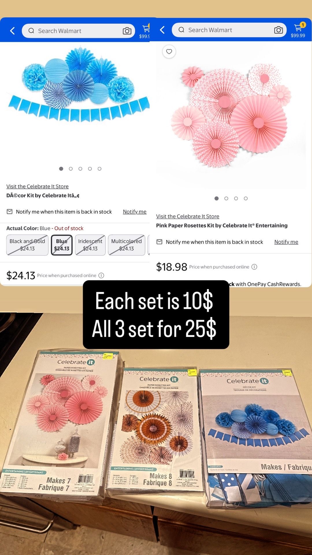 Party Paper Flower and Fan Decoration Kit - photo 2