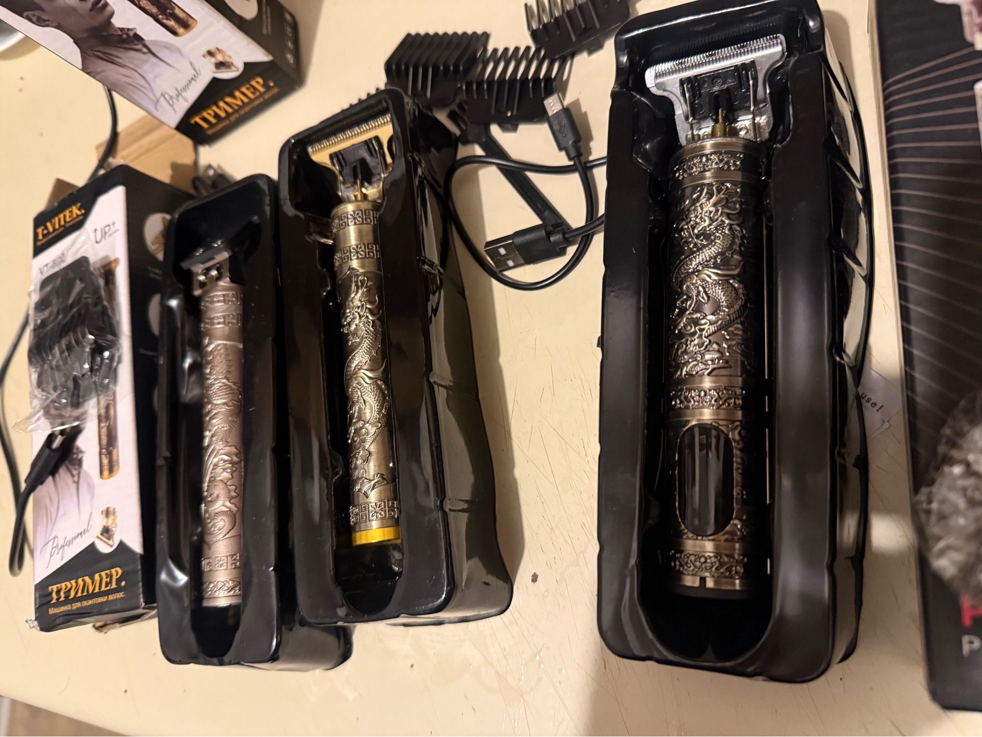 Cordless Hair Clippers Trimmer with LED Display - photo 2