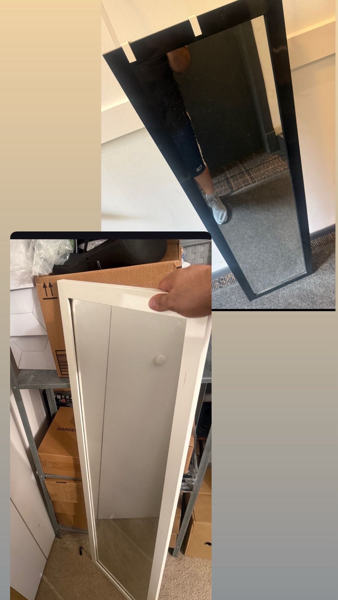 43"x16" Modern Full Body Rectangle Mirror - photo 5