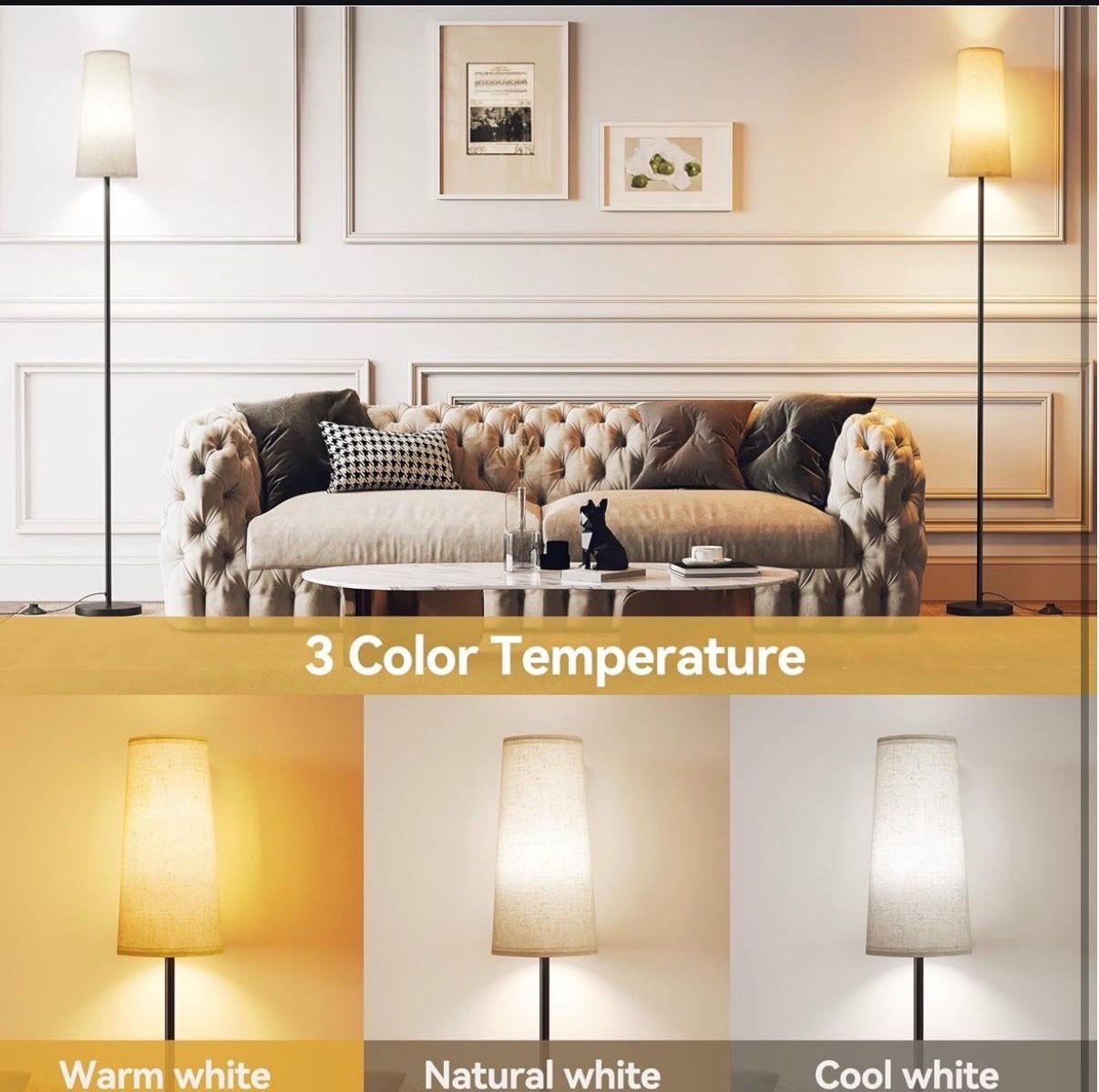 LED Floor Lamp for Eyelash Extensions and Reading - photo 4