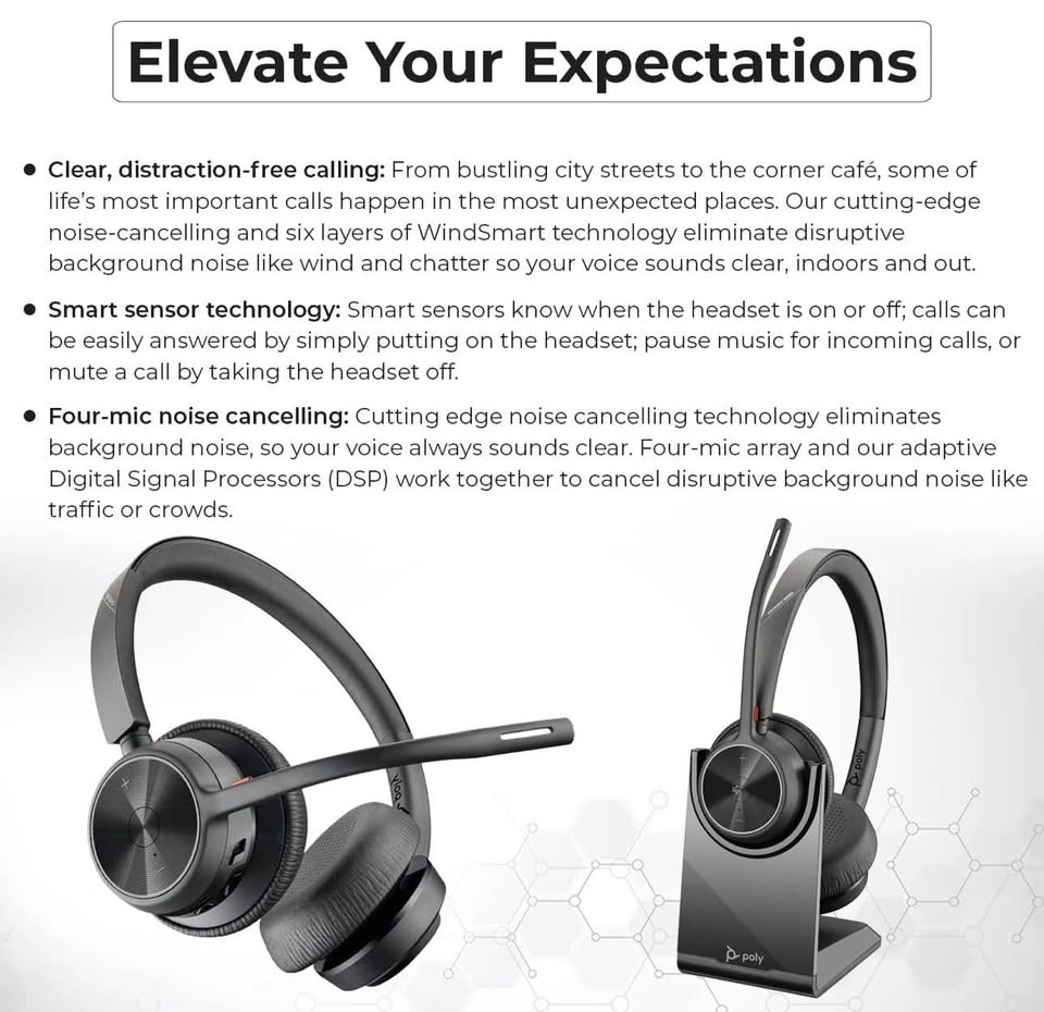 Poly Voyager 4320 UC wireless Headset - photo 3