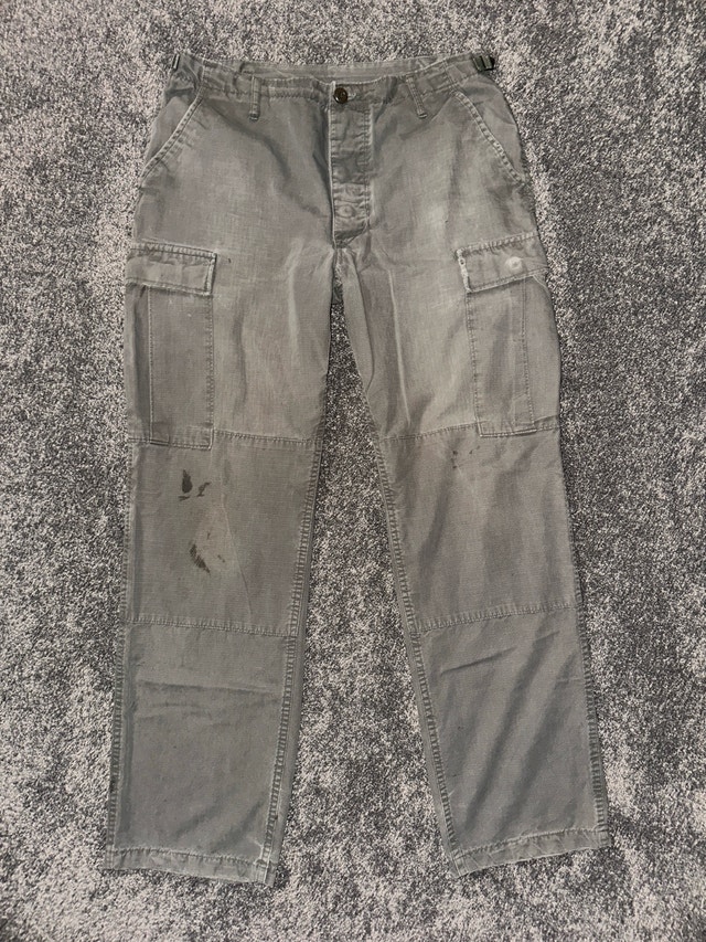 Olive Green Popper Military Pants - photo 2