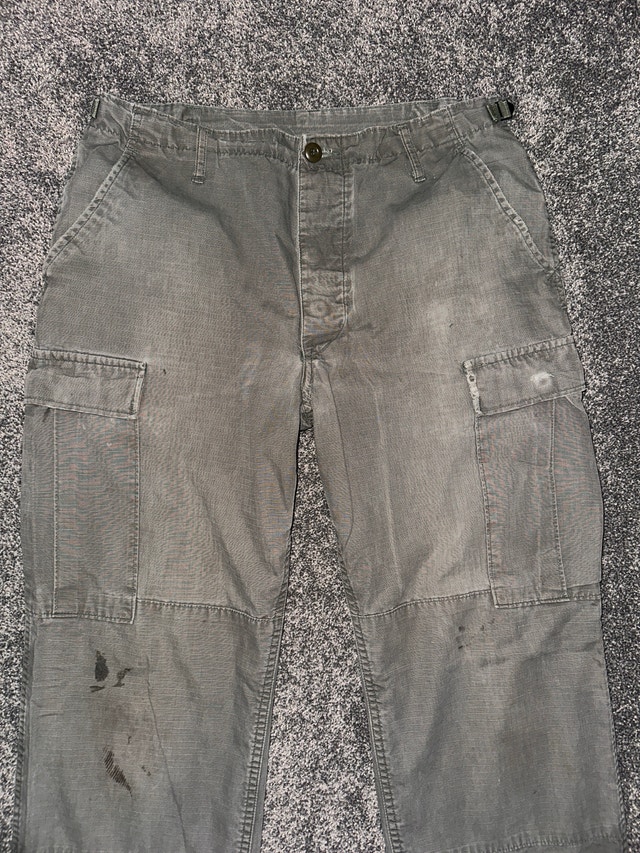 Olive Green Popper Military Pants - photo 4