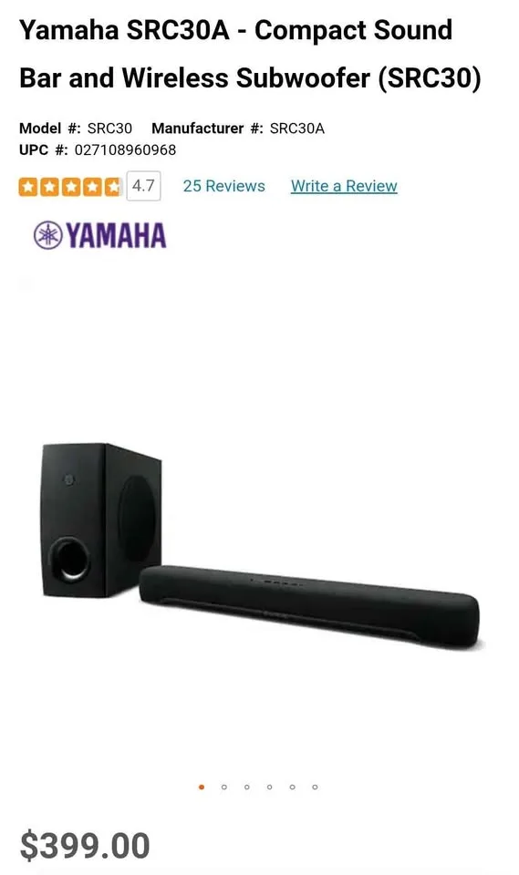 Hisense 55" 4K ULED TV + Yamaha Soundbar + TV Stand image indicator(7)