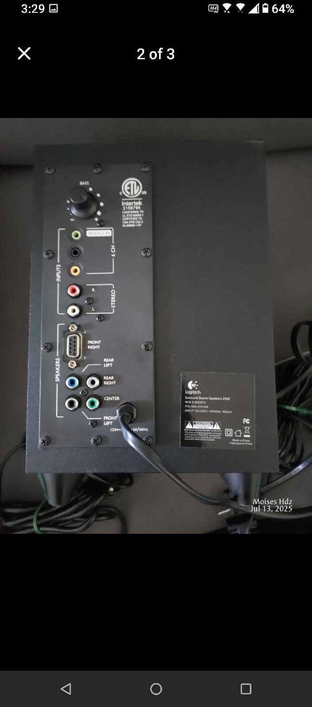 LOGITECH SURROUND SOUND SYSTEM - photo 2