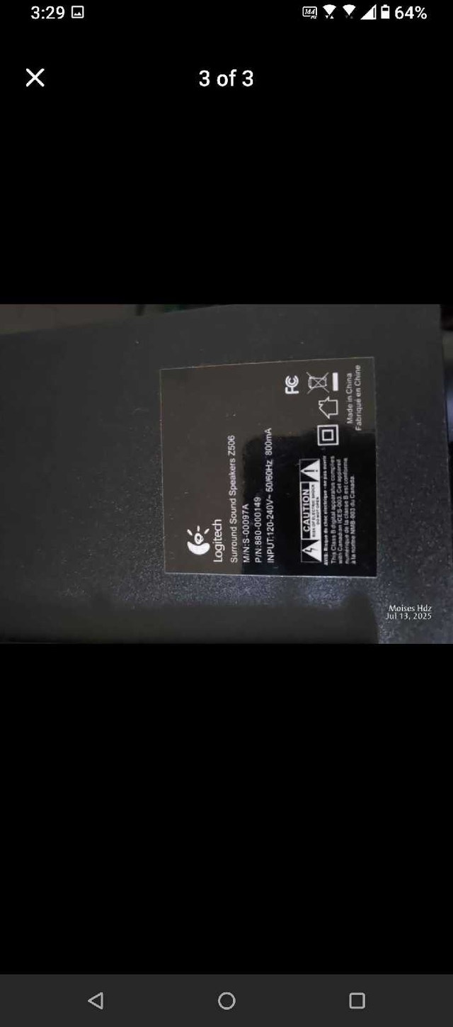 LOGITECH SURROUND SOUND SYSTEM - photo 3