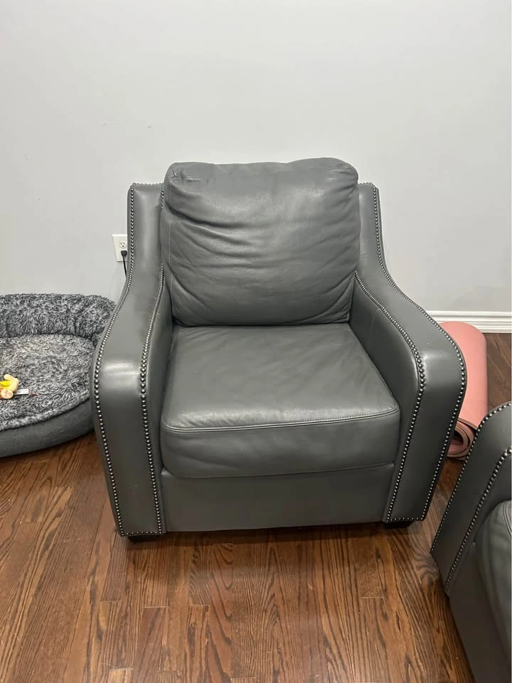 Sectional Custom Leather Sofa - photo 4