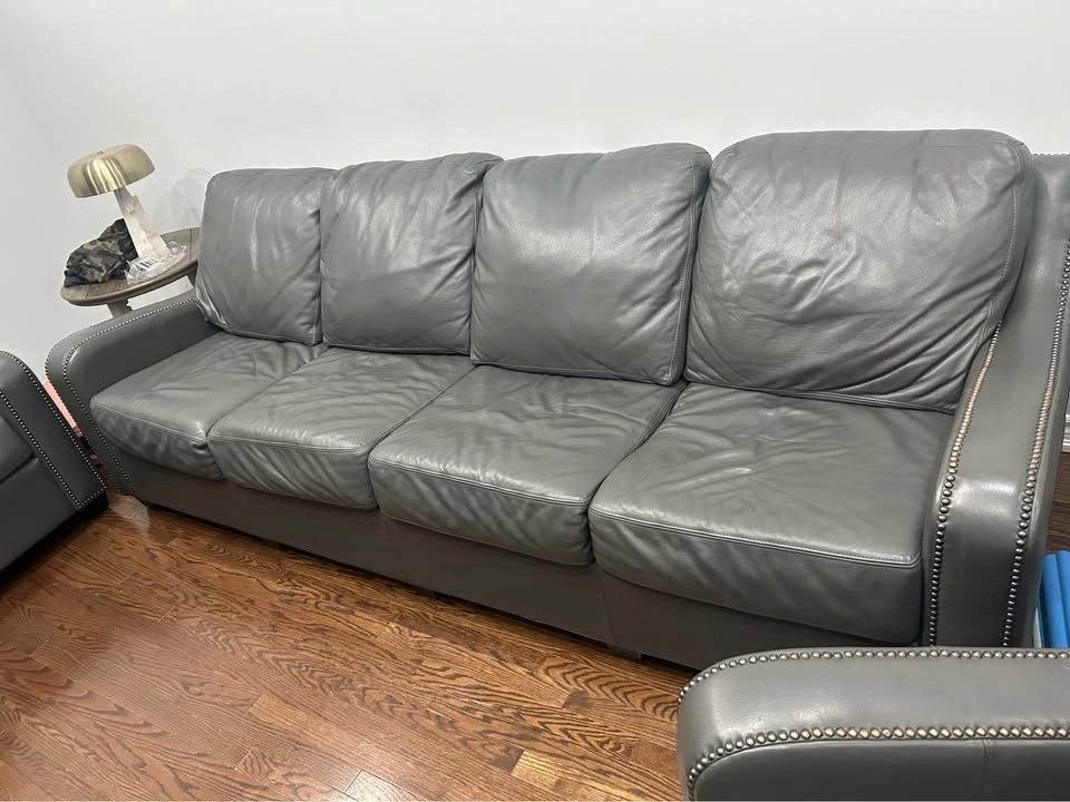 Sectional Custom Leather Sofa - photo 5