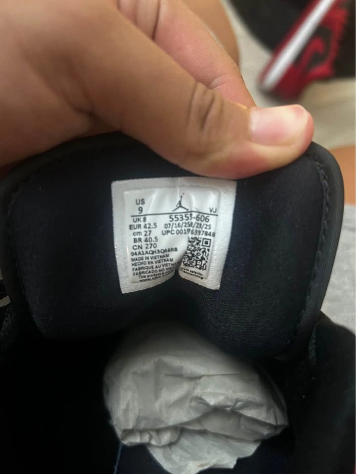 Air Jordan 1 Low - Gym Red/Black & White - photo 5