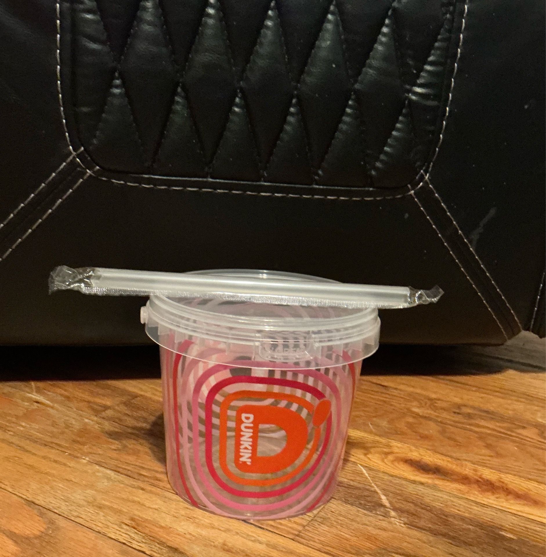 Limited Edition Dunkin Donuts Bucket with Unopened Straw