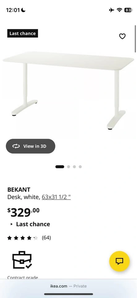 IKEA BEKANT Large Desk - photo 4