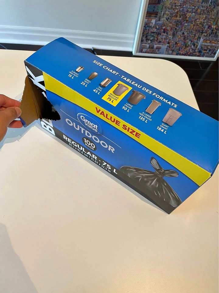 Great Value Garbage Bags 75L