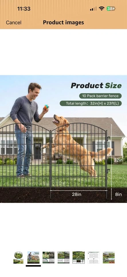 TOPIRON Garden Fence 10 Pack - photo 2