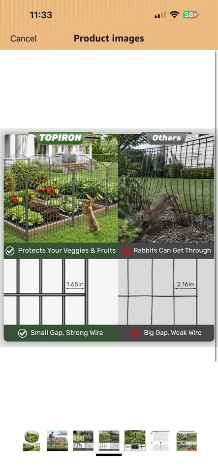 TOPIRON Garden Fence 10 Pack - photo 4