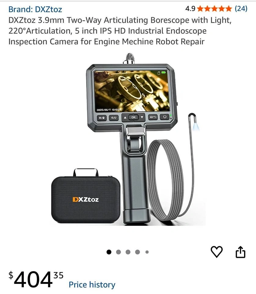 DXZtoz 3.9mm Two-Way Articulating Borescope