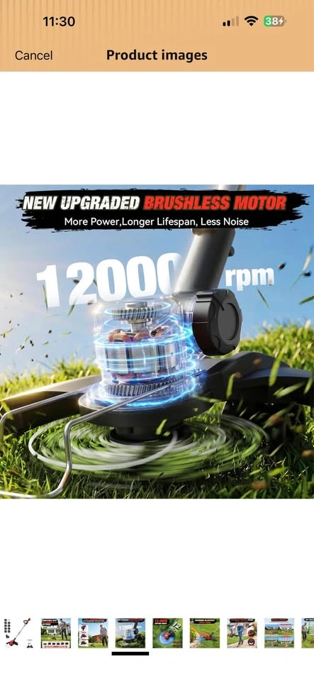 3-in-1 Cordless String Trimmer Edger Mower for Milwaukee M18 - photo 4
