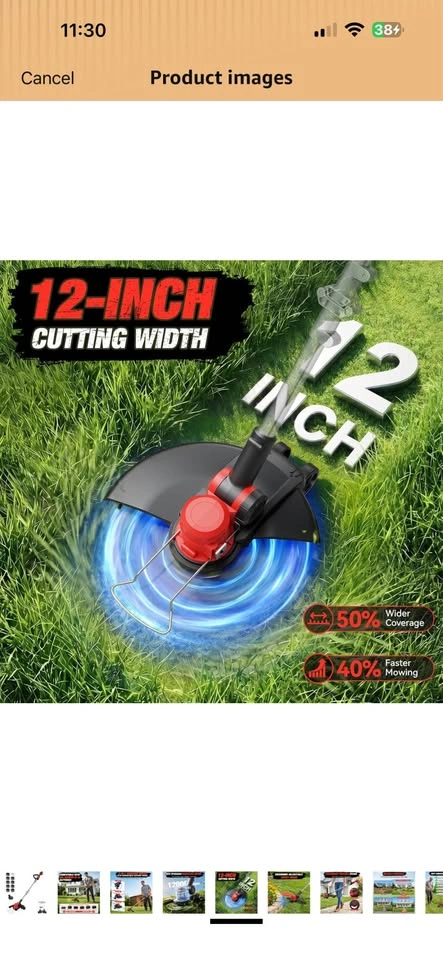 3-in-1 Cordless String Trimmer Edger Mower for Milwaukee M18 - photo 5