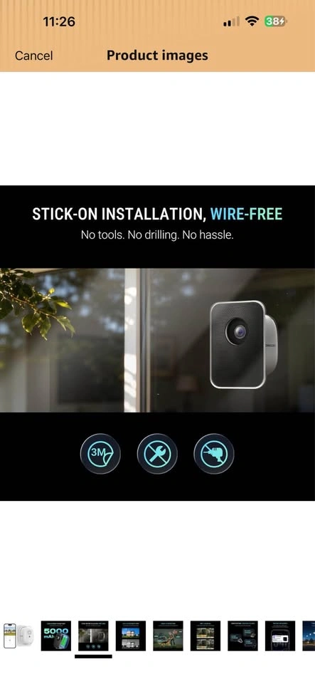 CINMOORE Wire-Free Security Camera - photo 3